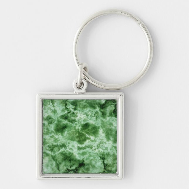 Green Marble Texture Key Ring (Front)