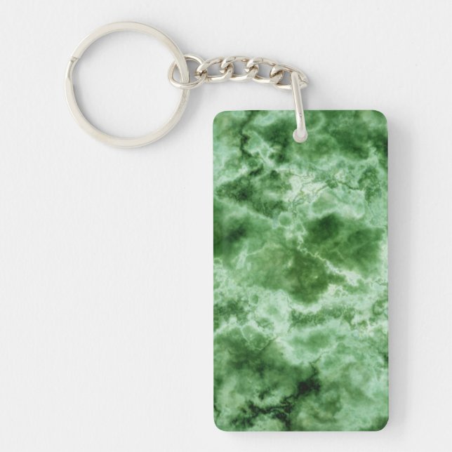 Green Marble Texture Key Ring (Front)