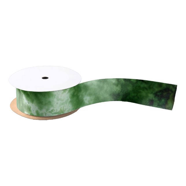 Green Marble Texture Satin Ribbon (Spool)