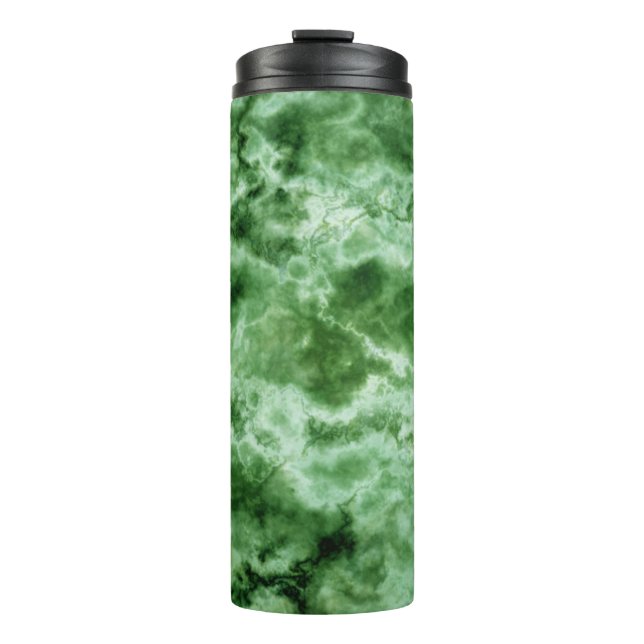 Green Marble Texture Thermal Tumbler (Front)