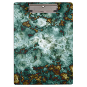 Green Marble Texture With Veins Clipboard
