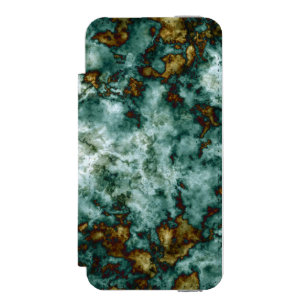 Green Marble Texture With Veins Incipio Watson™ iPhone 5 Wallet Case