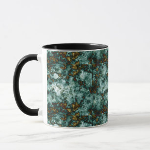 Green Marble Texture With Veins Mug
