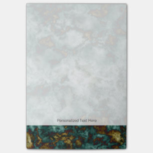 Green Marble Texture With Veins Post-it Notes