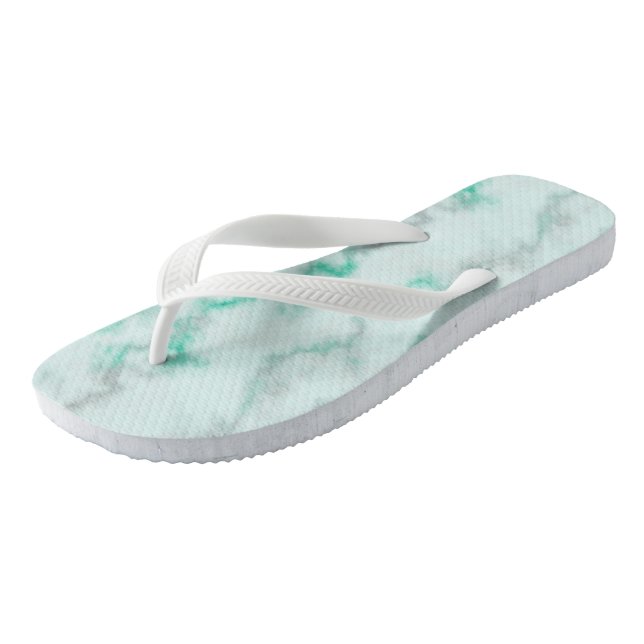 Green Marble Thongs (Angled)