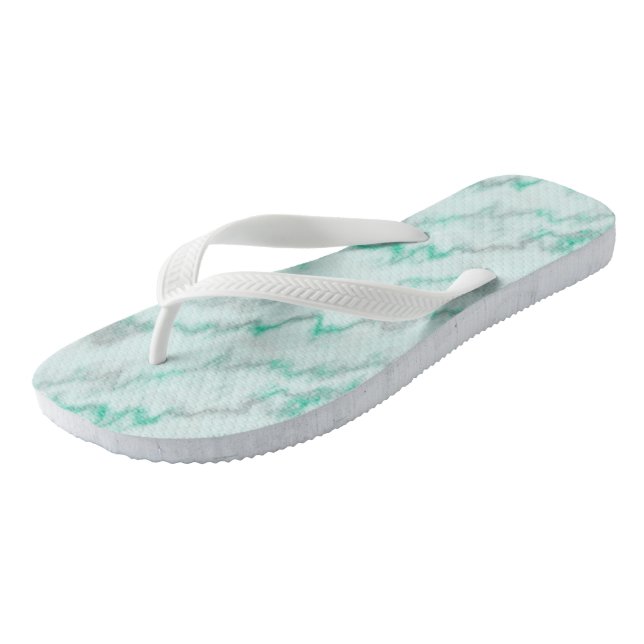 Green Marble Thongs (Angled)