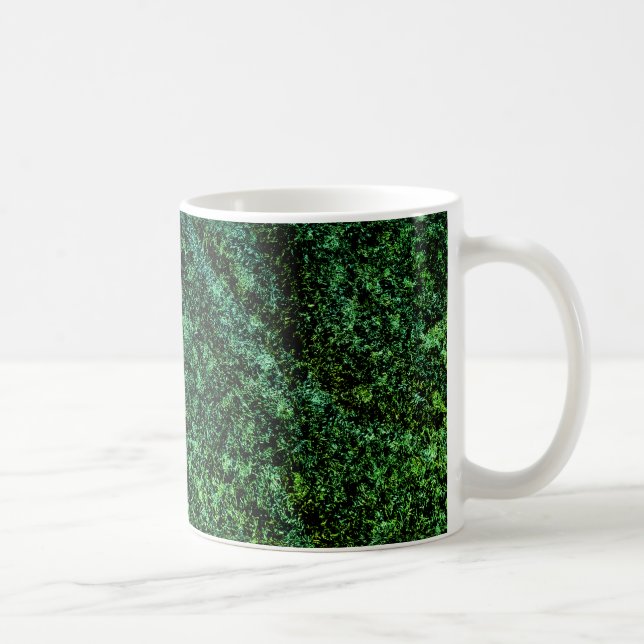 green marbled style coffee mug (Right)