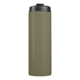 Green Martini Olive Solid Colour Print, Neutral Thermal Tumbler