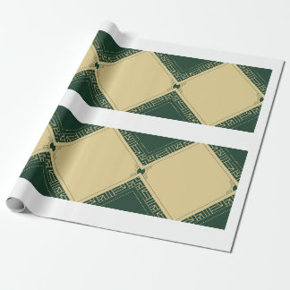 Green matte wrapping paper
