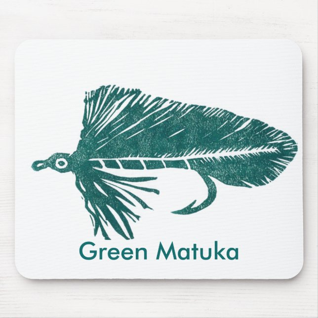 "Green Matuka" Classic Trout Fly Mousepad (Front)