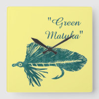 Green Matuka streamer fly fishing fly tying art