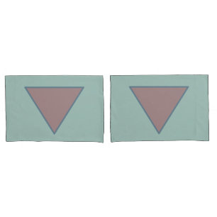 Green Mauve Pastel Pillowcase Set 