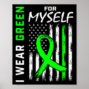 Green Me Myself Kidney Disease Cerebral Palsy Awar Poster