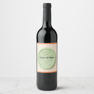Green Medallion Customise Wine Label