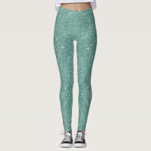 Green Medallion Leggings