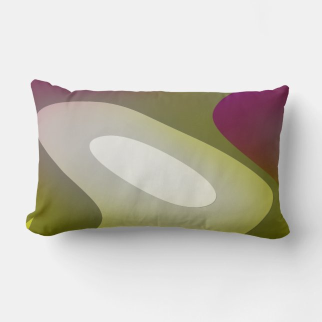 Green Meditation 6001 Lumbar Pillow (Front)