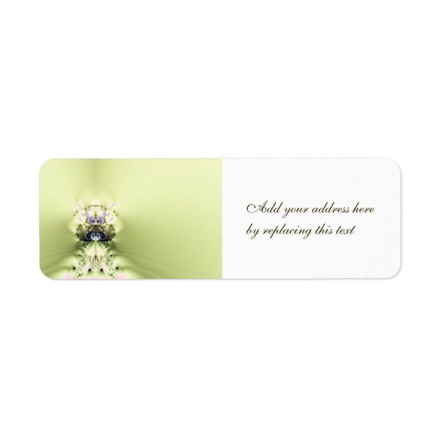 Green Meditation Return Address Label (Front)