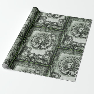 Green Medusa Gift Wrapping Paper