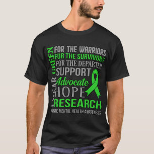 Green Mental Health Awareness Supporter Graphic T-Shirt