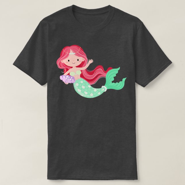 Green Mermaid T-Shirt (Design Front)