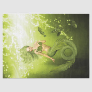 Green Mermaid Tissue Paper