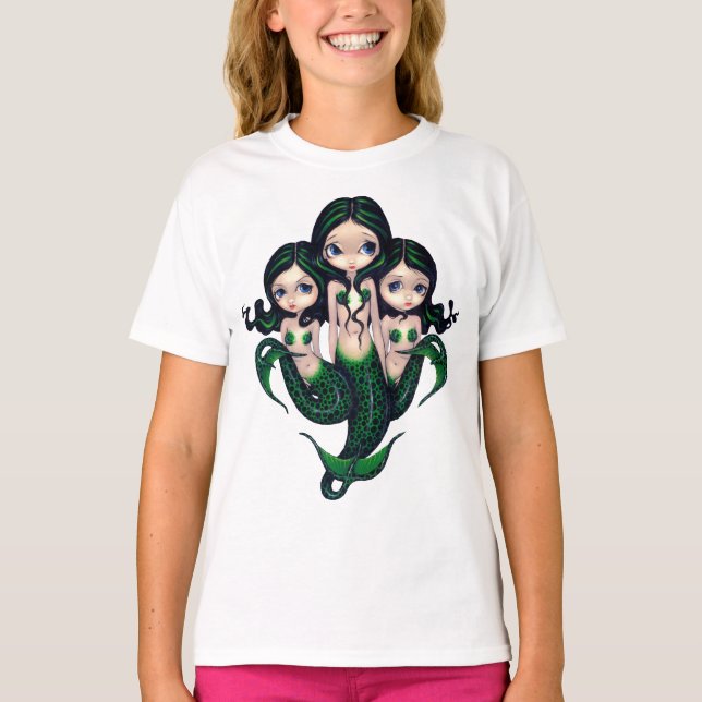 Green Mermaid Triplets Shirt (Front)
