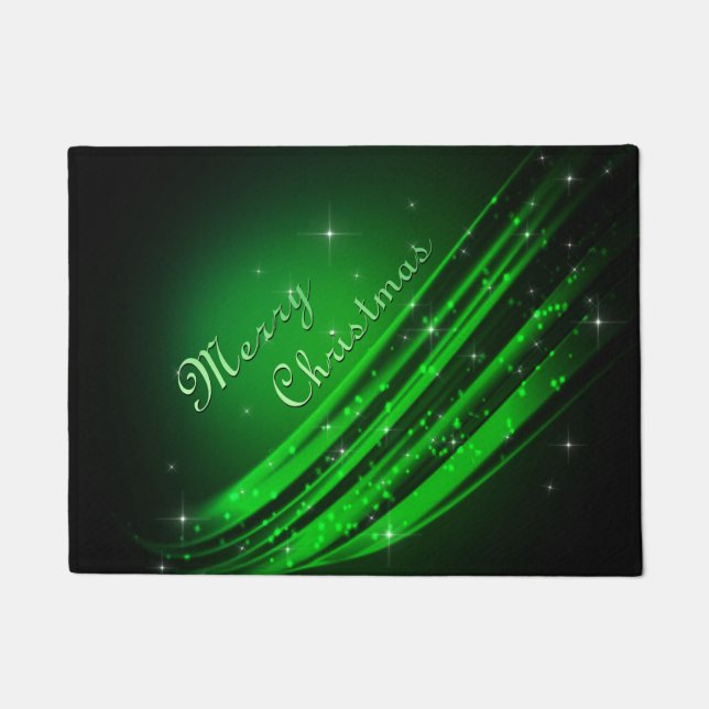 Green Merry Christmas Doormat (Front)