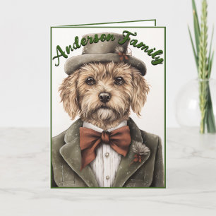 Green Merry Christmas: Family Pet Card