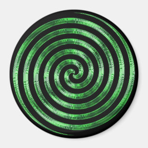 Green Metallic Swirl Magnet