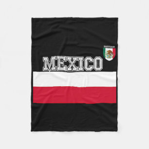 Green Mexican Soccer Jersey Flag Footbyll Kits Byl Fleece Blanket