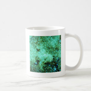 Green Milky Way Galaxy Coffee Mug