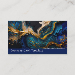Green Mineral Vein Turquoise Business Card