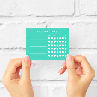 Green Mini Habit Tracker Sticky Notes