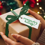 Green Minimal Cute Font Merry Christmas To From Gift Tags<br><div class="desc">Simple and classy design of these christmas gift tags showcases a simple green-and-white colour palette.</div>