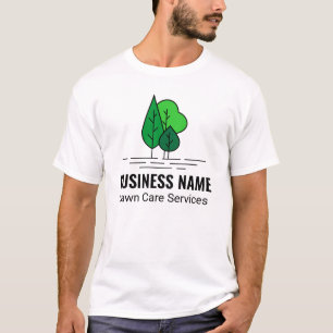 Green Minimalist Tree Landscaping Lawn Care T-Shirt
