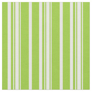 Green & Mint Cream Colored Striped/Lined Pattern Fabric