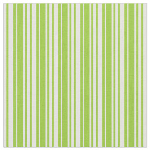 Green & Mint Cream Coloured Lines Fabric