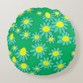 Green Mint Round Cushion