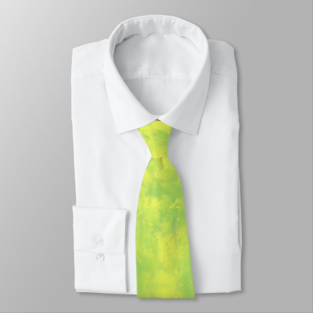 Green Mist Men's Tie (Tied)