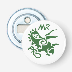 Green Mister Pro Triceratops Skilled Ancient  Bottle Opener