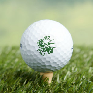 Green Mister Pro Triceratops Skilled Ancient  Golf Balls