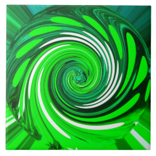 Green mix art ceramic tile