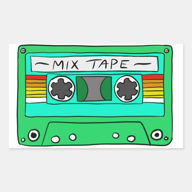 Green Mix Tape Sticker (Front)