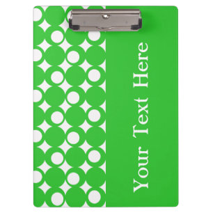 Green Mod Ball Design with custom text Clipboard