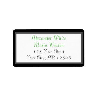 Green Modern Address Labels