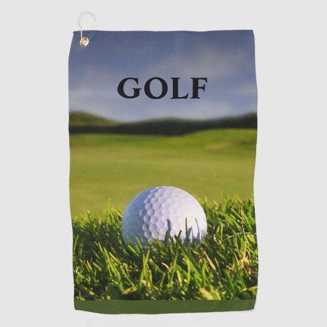Green Modern Custom Best golf towels (Front)