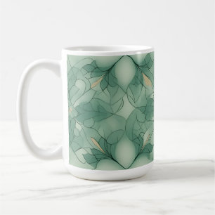 Green Modern Geo Pattern Coffee Mug