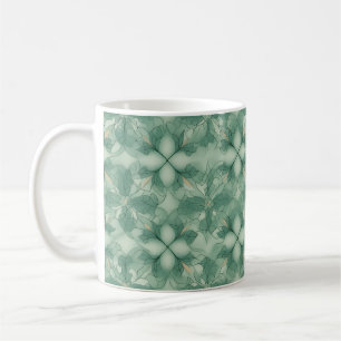 Green Modern Geo Pattern Coffee Mug