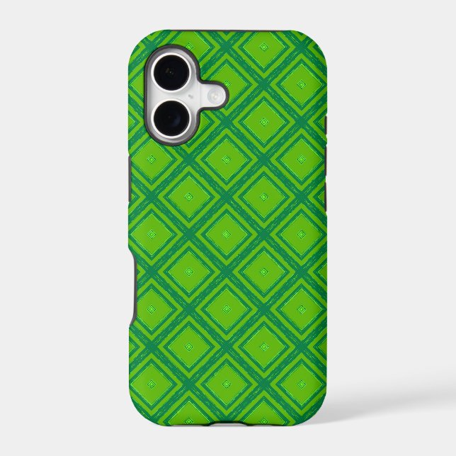 Green modern geometric mosaic pattern 3 (Back)
