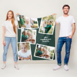 Green modern multi photo family home decor gift fleece blanket<br><div class="desc">Modern stylish multi photo family home decor gift,  Ideal anniversary,  birthday,  mothers day,  fathers day,  new house or Christmas gift. Green Colour can be changed.</div>